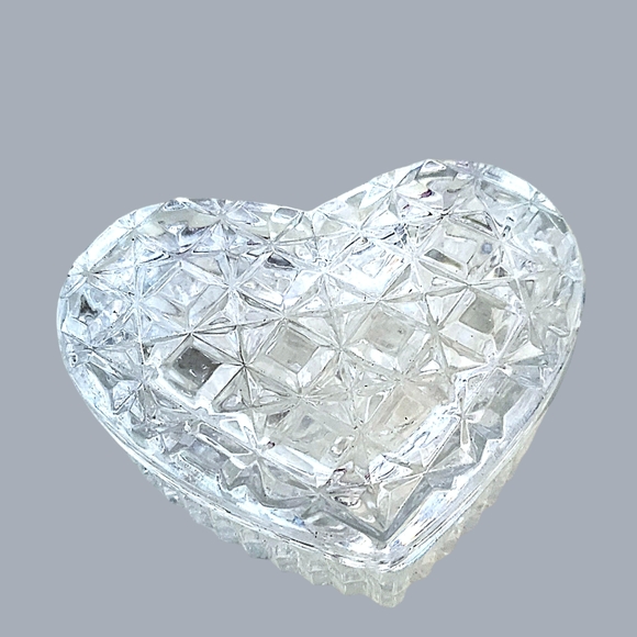 German Handcrafted Leaded Crystal Heart Shaped Gift Box, Trinket Bowl, Valentine - Picture 6 of 12